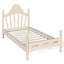 Lit plateforme simple avec tête de lit chic, structure de lit en bois massif avec support à lattes, pas de sommier tapissier et conception basse à terre-1256927302