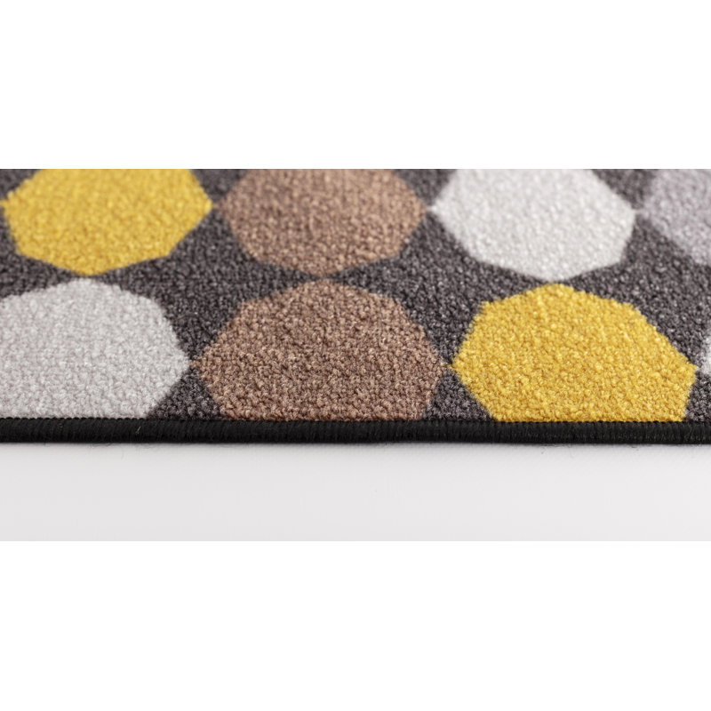 Chokio Non-Slip Geometric Indoor Doormat, Rectangle 80 x 150cm