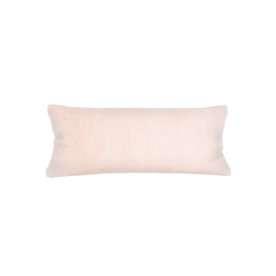 Housse de coussin en lin rose clair 20x54