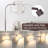 Arc Floor Lamp, Dimmable Floor Lamp For Living Room, Modern Standing Lamp With Adjustable Drum Shade, Tall Pole Lamp For Bedroom Study Room Office, 9W 3000K LED Bulb Included-2033112623