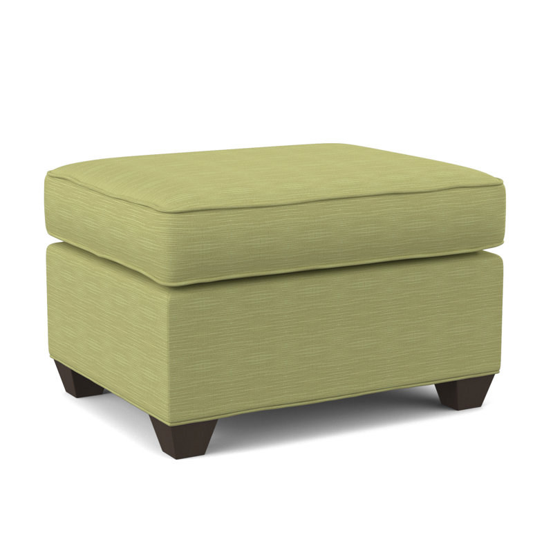 Avery 27" Wide Rectangle Standard Ottoman, Cafelle, Elliot Caribou