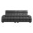 102.4" Mid-Century Lawrence Sofa Faux Leather Oversize Couch with Adjustable Headrest and Seat Depth for Living Room-1161591451
