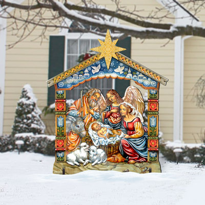 Crèche de jardin autoportante en bois
