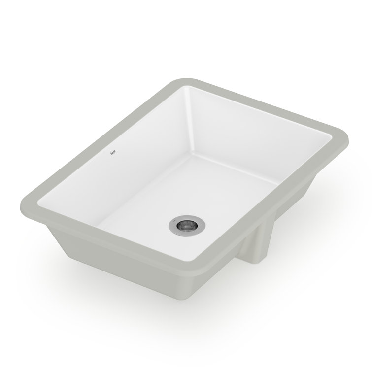 Cheviot Products 15.75'' Vitreous China Rectangular Bathroom Sink with Overflow
