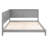 Full Size Wood Daybed/ In Gray - Mid-century Modern With Armrest Comfortability Bed Timeless Style Slats Kit-1993297275-1993297269