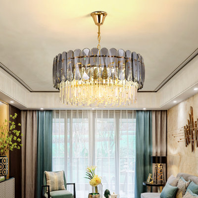 Dimmable Drum Chandelier