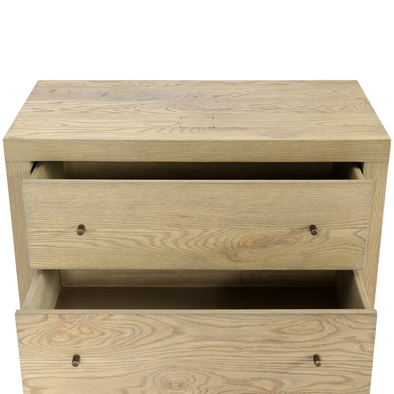 Jamariea 2 - Drawer Nightstand, Sandy Oak