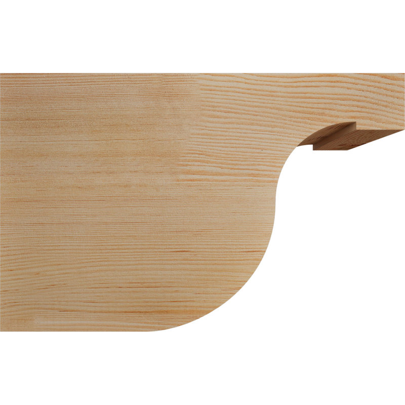 Queue de chevron lisse Del Monte, Sapin de Douglas, H 12 po x l 5 1/2 po x L 18 po