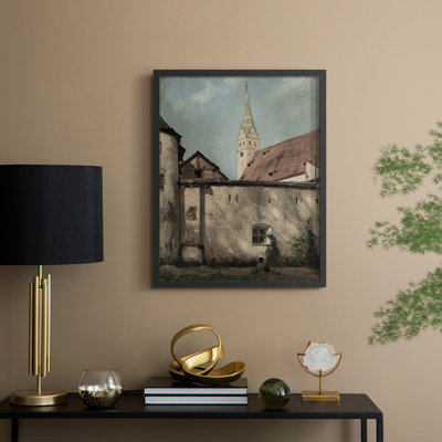 Vintage Landscape CXCIII Framed Print - Solid Wood