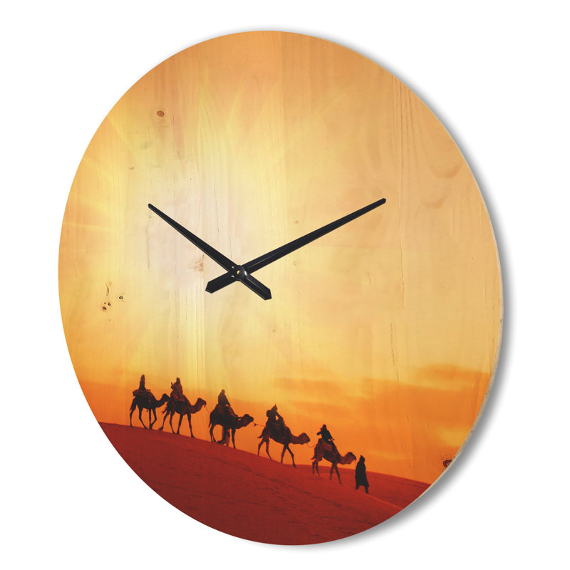 Horloge murale Caravane au Sahara, Très grand