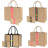 Large Beach Bag Jute Woven Tote