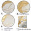 «Beige and Gold Glacier Stone Art», reproduction sur toile-1915488526-1915488519