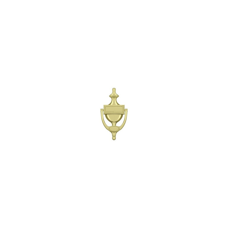 Victorian Brass Door Knocker, Polished Brass