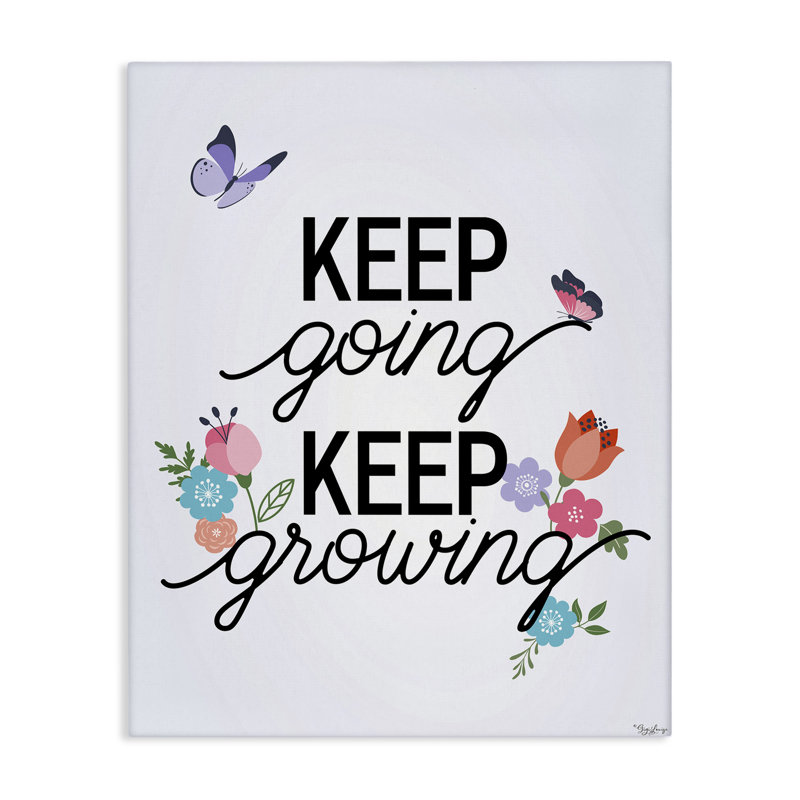 «Keep Going & Growing Canvas», conception par Gigi Louise, H 20 po x l 16 po