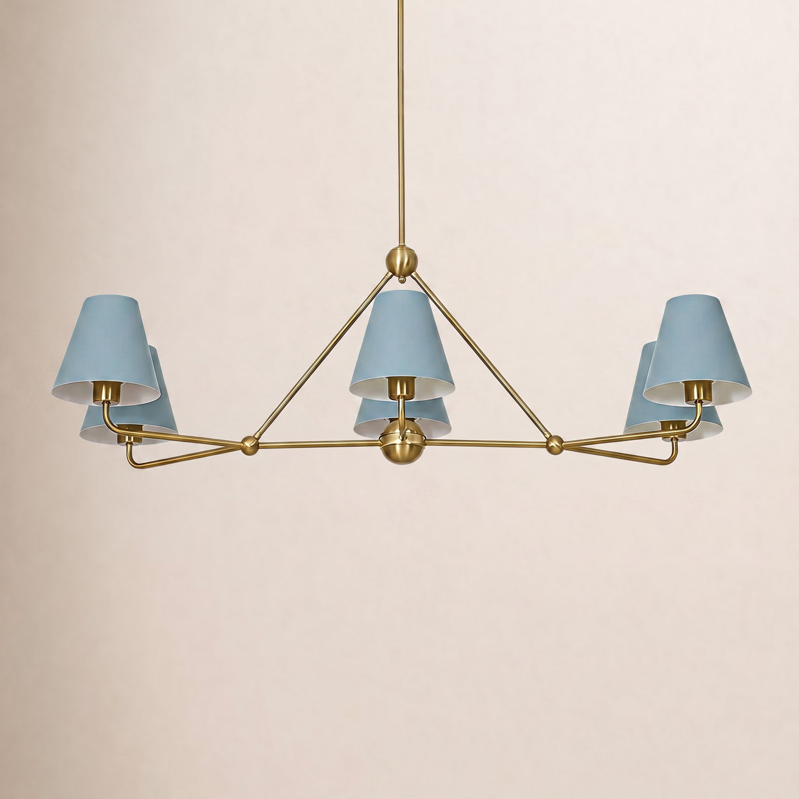 Rome 6-Light Pendant, Blue