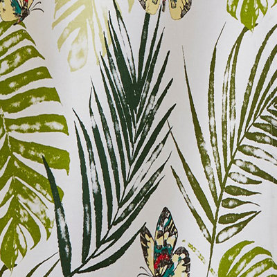 Palm And Butterfly Dishtowel S/2