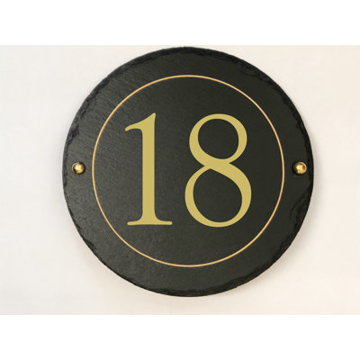 Easingwold 24cm H Stone House Number