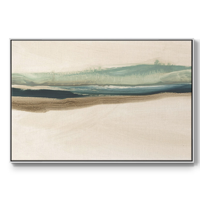 «Layered Horizon II», reproduction sur toile, Blanc, H 17 po x l 25 po x P 2 po