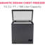 Frigidaire 7 Cu. Ft. Garage-Ready Chest Freezer, Granite Design Deep Freezer with Adjustable Thermostat, Easy Defrost Drain And Removable Wire Basket