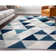 Rubino Modern Geometric Blue/Gray Easy to Clean Area Rug