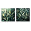 Feuillage olive vert feuillage collage I - Art mural feuilles - ensemble d'art mural traditionnel 2 pièces-484815019-484815021-484815059