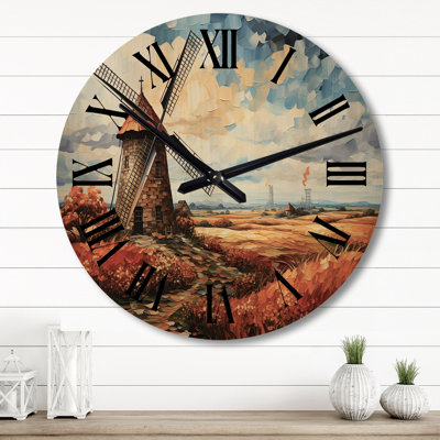 Horloge murale en bois massif Keneson