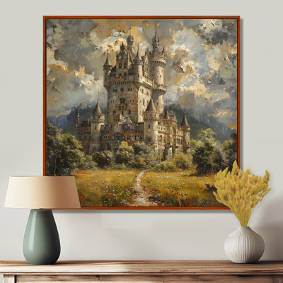 «Beige Grey Summer», tour de château tour III, impression d'art mural châteaux