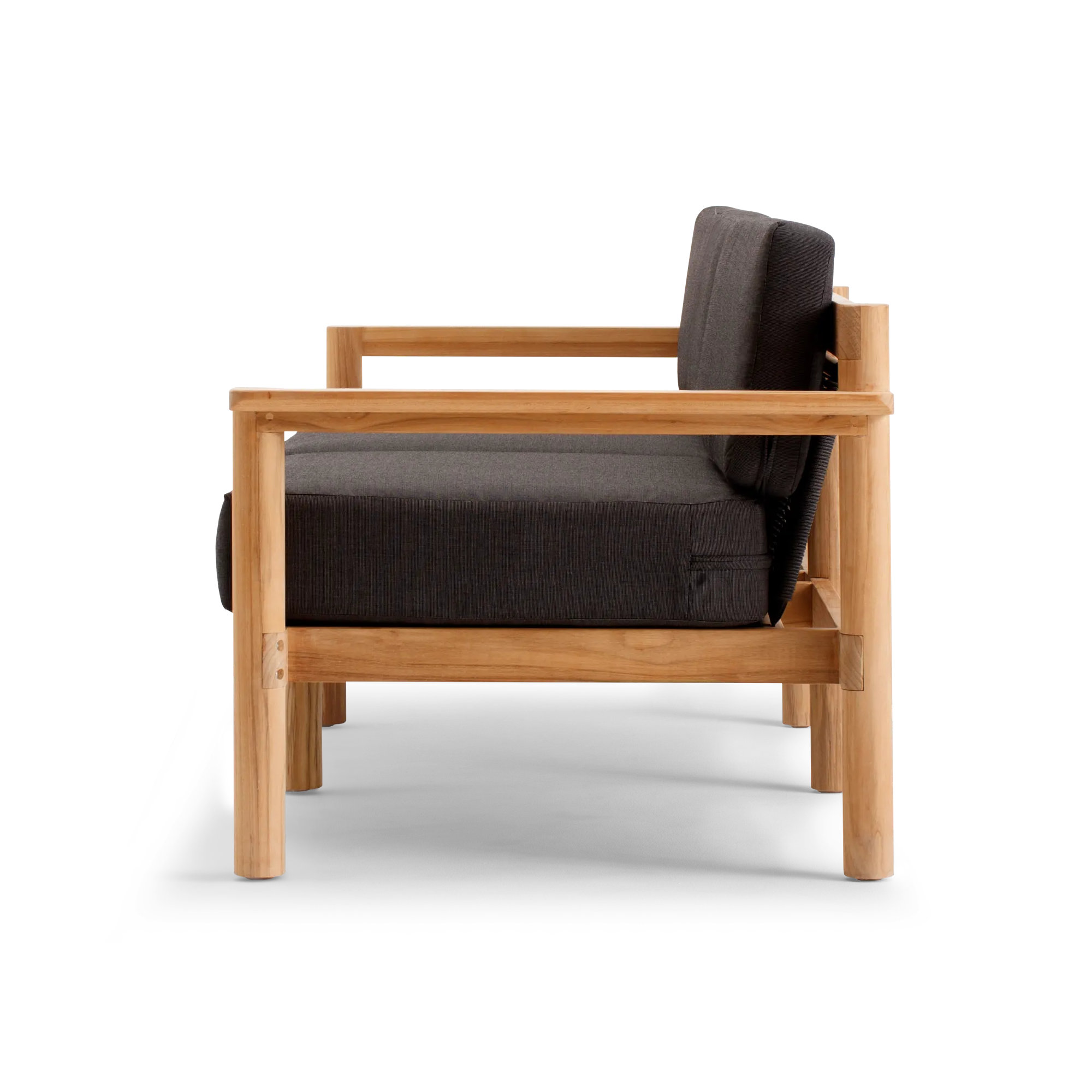 Haven 62.5'' Wide Teak with Sunbrella® Cushions, Sunbrella Coal