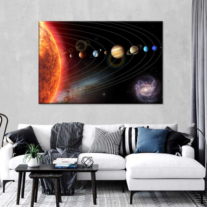 Distant Solar System Canvas Print, 30" H x 45" W x 1.25" D