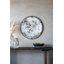 D31.5X0.5 "Miroir rond Theodor avec design industriel et cadre en métal pour la décoration murale