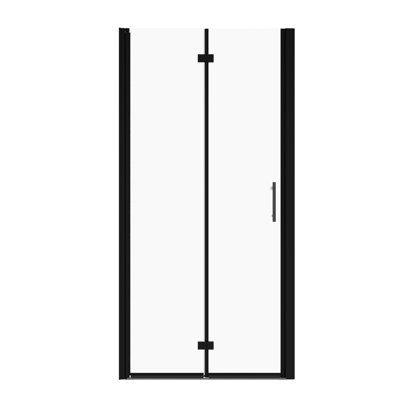 Matte Black Universal Pivot Shower Door - 1 3/8" Adjustable, 1/4" Tempered Glass, 36000 Open And Close Reviews, Strong Leak Feature Assessments, Trait