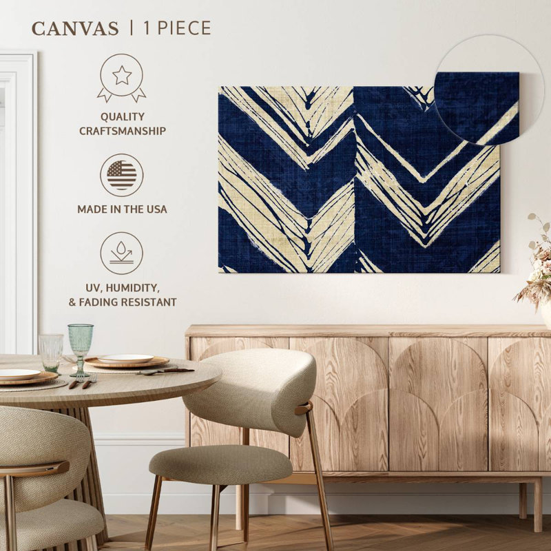 Kerner Indigo Batik II, 24" H x 36" W