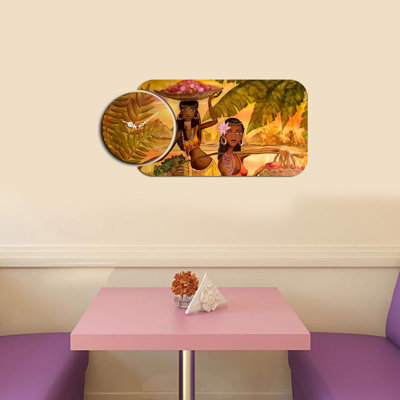 Ensemble de 2 horloges murales décoratives Chic, design moderne, 26,8 x 12,6 pouces | Fabrication 100% bois aggloméré, épaisseur: 0,1 pouce | Parfait pour le salon, le bureau ou la chambre à coucher, les garde-temps élégants et fonctionnels