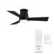Hug 44'' 3 Blade Ceiling Fan with LED Light Kit