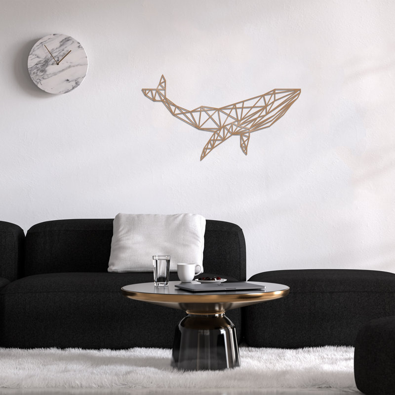 Elegant Copper Decorative Metal Wall Accessory, 22.0 x 12.2 inches | 100% Metal Construction, Thickness: 0.06 inches | Easy Wall Mount Design, Perfect for Home Decor, Living Room & Office Enhancement