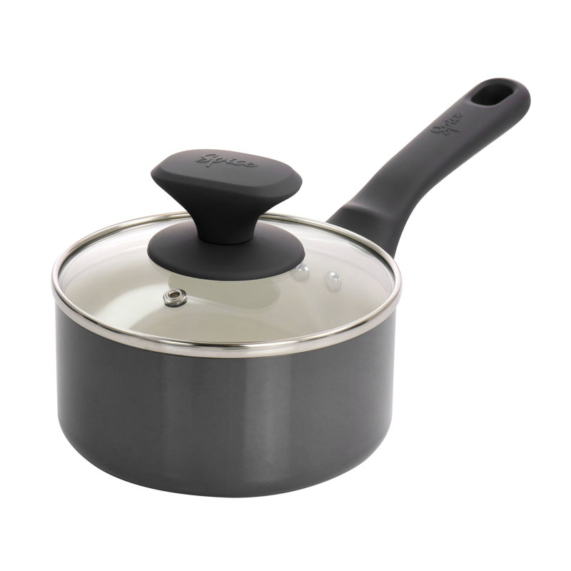Gray 16-Piece Nonstick Ceramic Cookware Set with Enamel Finish