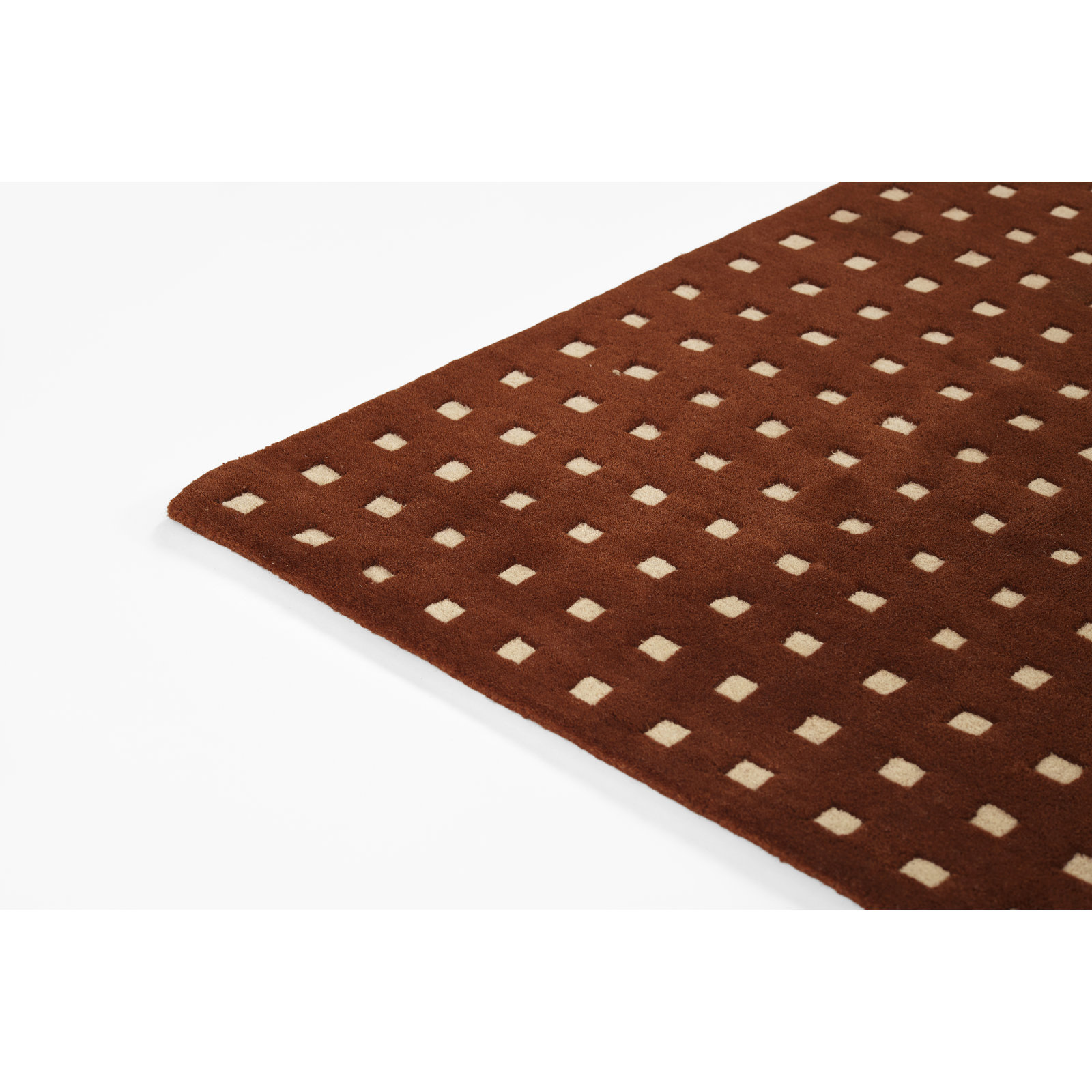 Lang Rust Hand-Tufted Geometric Wool Rug, 7'10" X 10'