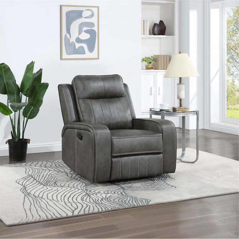 Fauteuil inclinable gris 1 pièce Forrest