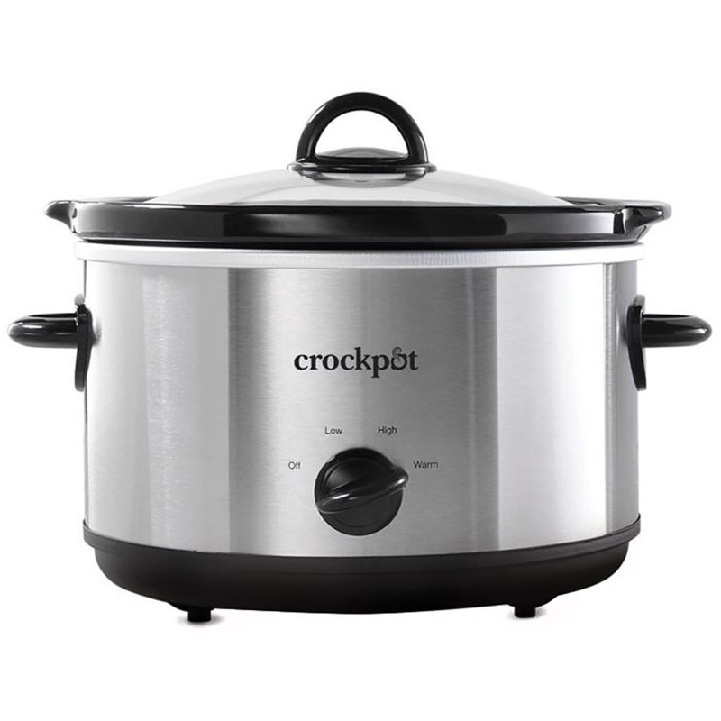 Crock-Pot 4.5 qt Silver Stoneware Slow Cooker