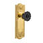 Meadows Plate with Crystal Black Door Knob-1069071200-1069071208