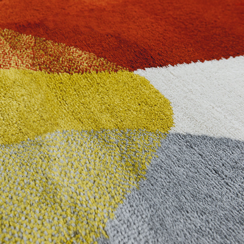 Clarkedale Abstract Area Rug, Rectangle 133cm x 180cm