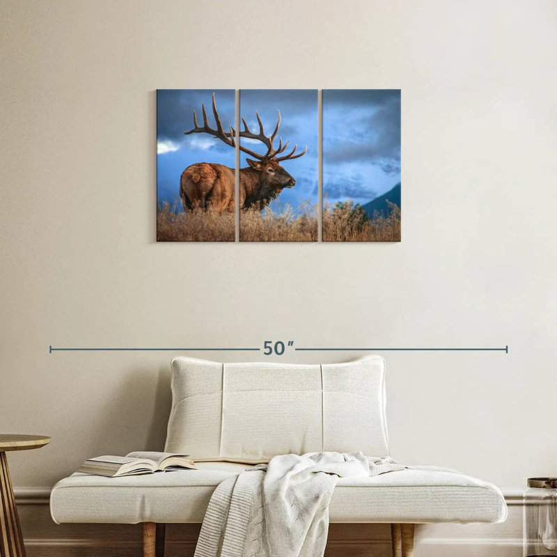 Majestic Bull Elk, 20" H x 33" W