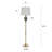 Rowan Floor Lamp - Soot Gold - Beige Shade-817133479