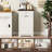 Tilt Out Trash Cabinet with Drawer, Wooden Hidden Garbage Bin Holder, Freestanding Kitchen Trash Can Storage Cabinet, Waste Bin Hideaway Station for Kitchen Dining Room-135348599