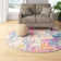Abbate Abstract Pink/Blue/Orange/Ivory Area Rug