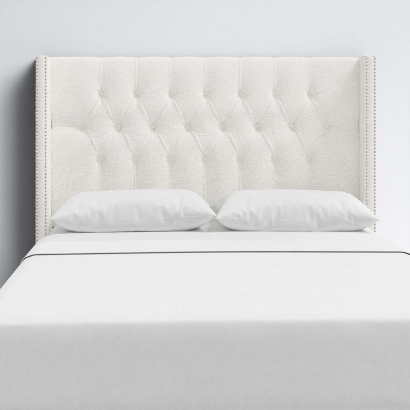 Knighten Upholstered Headboard, Full, Classic Putty Linen