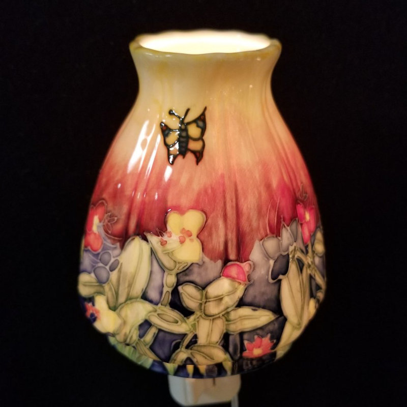 Cahner Style Butterfly and Flower Night Light