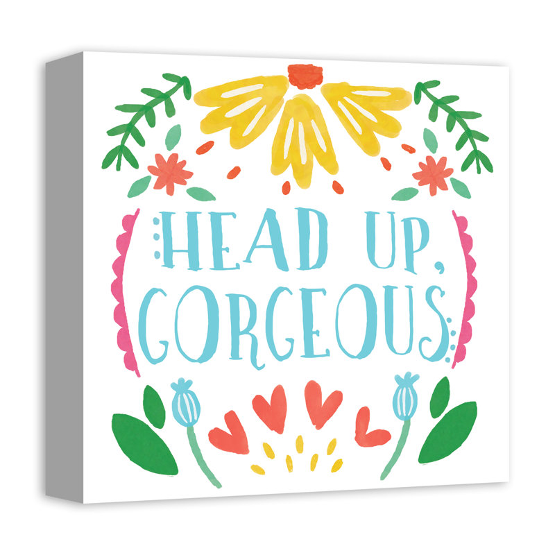 Art sur toile "head up superbe" Olivios, H 16 po x l 16 po x P 1,25 po