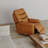 Swivel Glider With Recliner Function With Manual Footrest In Oslo Antelope-1398407287