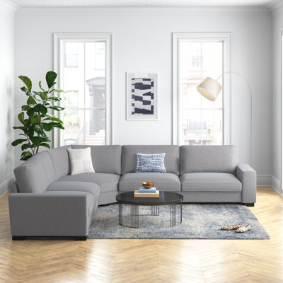 Michaella Upholstered L-Shaped Sectional Symmetrical